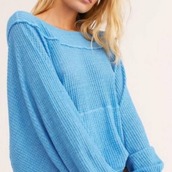 🚨SOLD🚨 NWT Free Peole Westend Blue Thermal - Picture 2 of 7